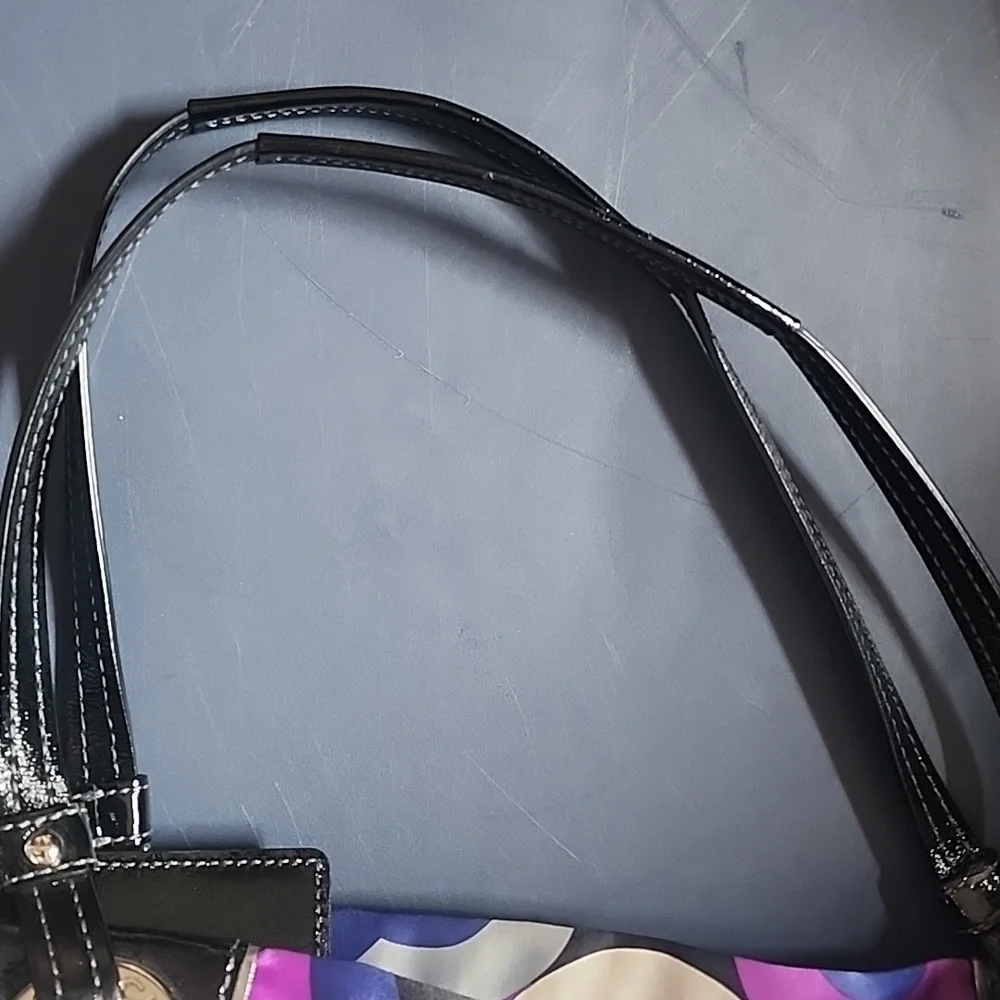 Coach SATIN Colorful Signiture TOTE